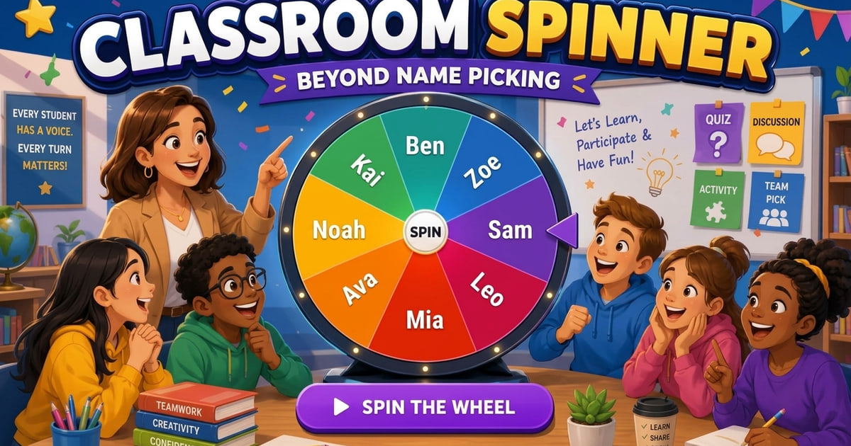 Classroom Spinner Beyond Name Picking