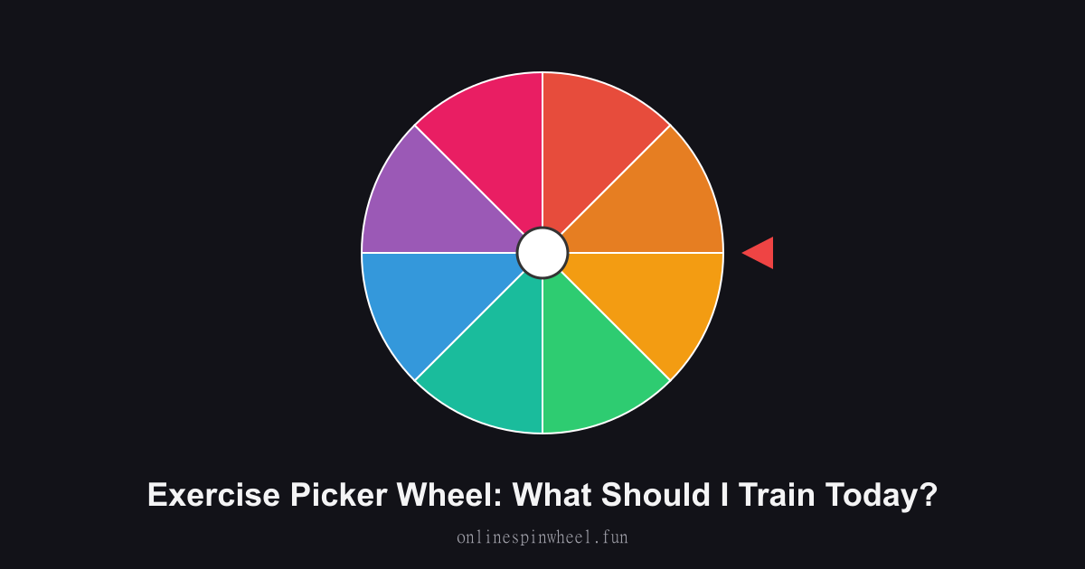 Exercise Picker Wheel: What Should I Train Today? preview screenshot