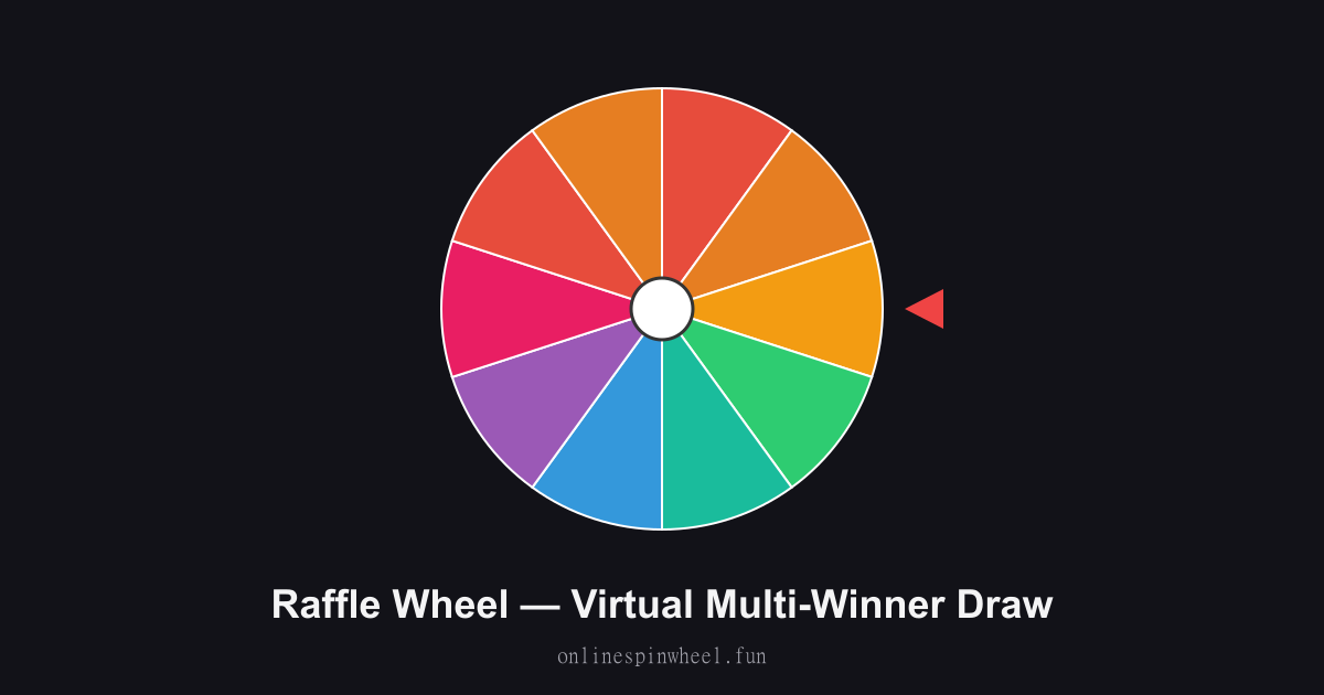 Raffle Wheel, Virtual Multi-Winner Draw preview screenshot