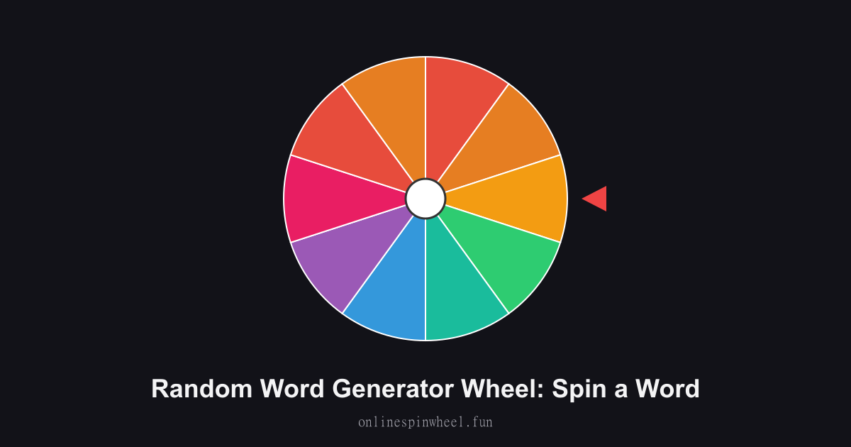 Random Word Generator Wheel: Spin a Word preview screenshot