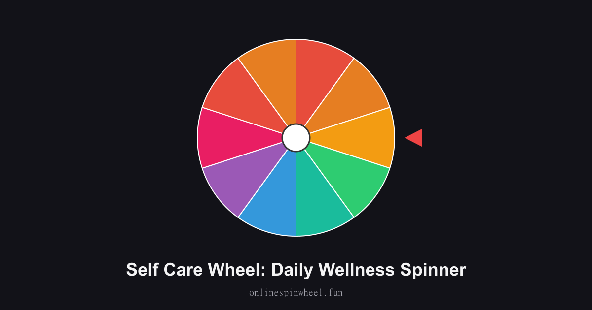 Self Care Wheel: Daily Wellness Spinner preview screenshot
