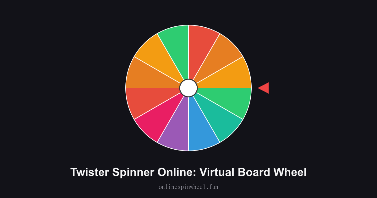 Twister Spinner Online: Virtual Board Wheel preview screenshot